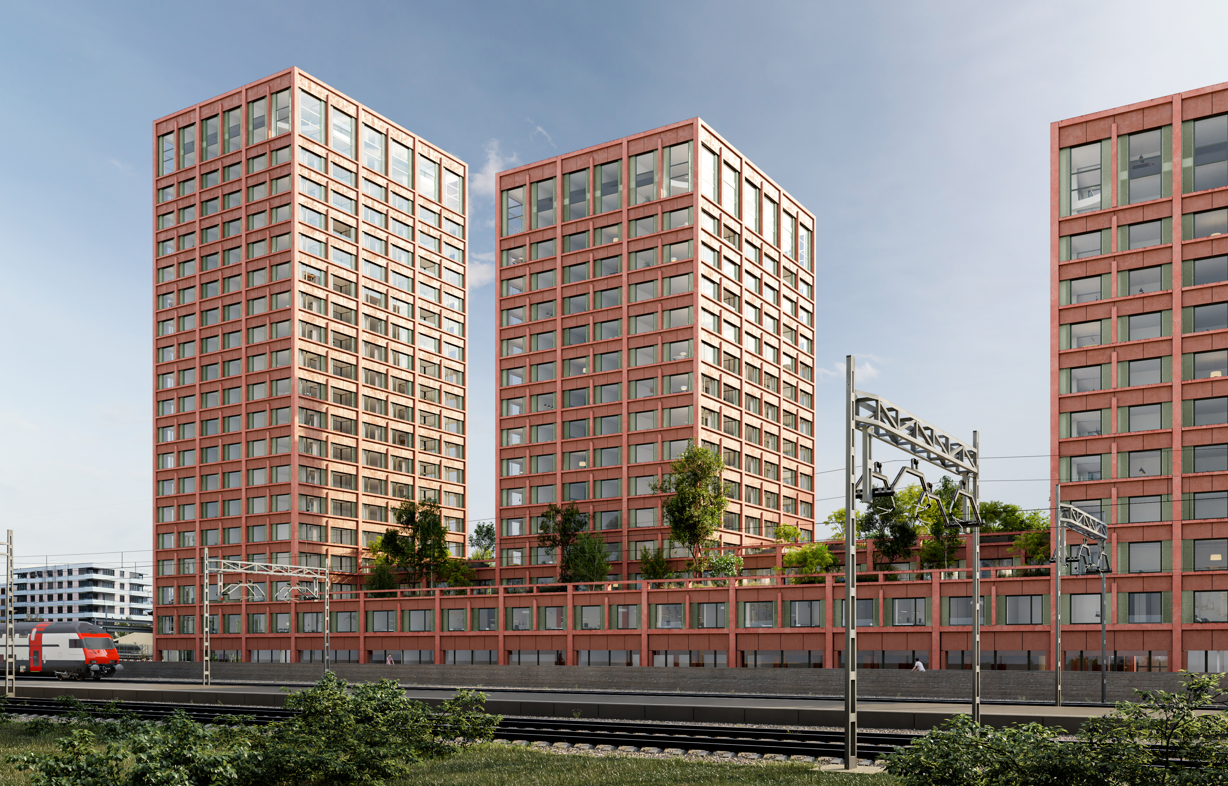 Visualisierung Hochhaus-Ensemble INTEGRA Square Wallisellen