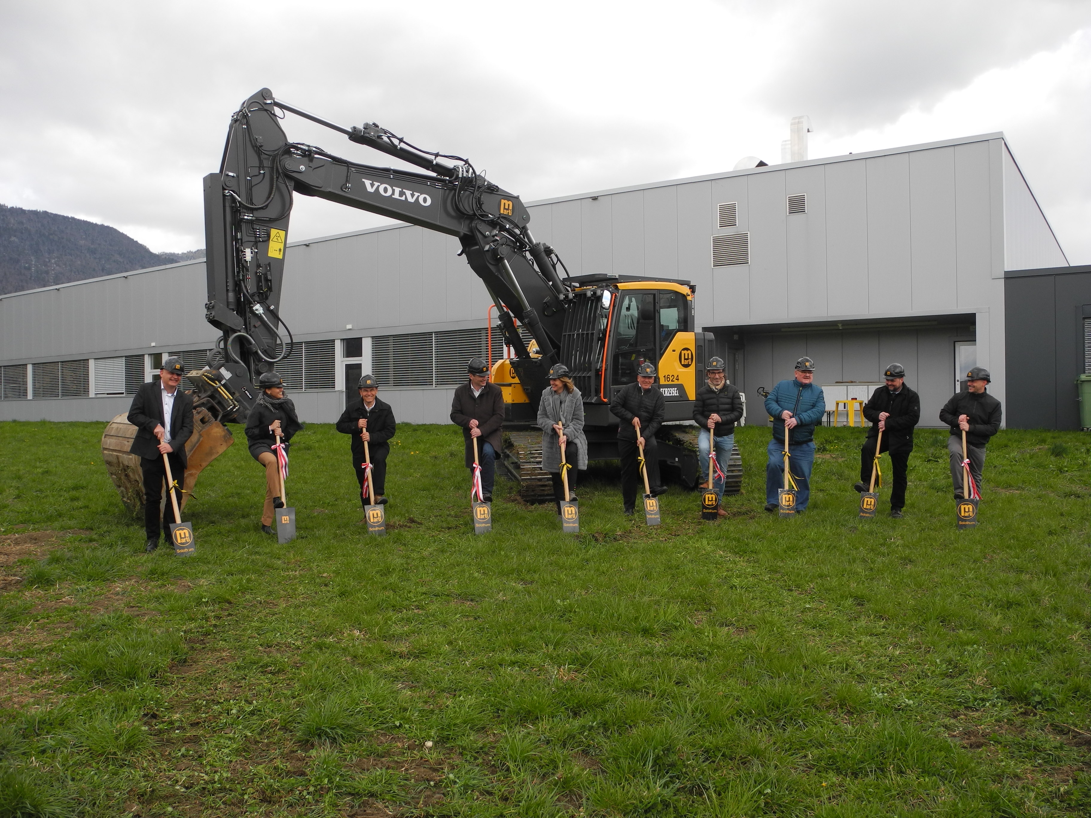 Spatenstich Erweiterungsbau INTEGRA Sitek AG, Grenchen, April 2021